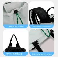 Mochila de almacenamiento de raqueta deportiva de gran capacidad, bolso de hombro ligero de nailon para Fitness, bolsa de Fitness con cordón de tenis de estilo coreano - details 8