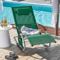 jardín Mecedora con reposapiés Tumbona ergonómica Negro OGS28-SCHx2 ES - details 88