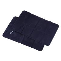 Cojín de asiento inflable de 2 piezas, almohada de viaje para dormir, soporte para la cabeza en el coche, azul profundo, 38x24cm - details 3