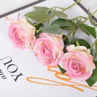 Ramo de rosas de imitación de seda, de 5 piezas rama larga, 10x51cm, centro de mesa para boda, hogar, habitación, ACCESORIOS DE CORONA DE PLANTAS falsas - details 10