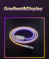 Cable de carga súper rápida RGB brillante con rotación de 180 °, Cable USB a tipo C, flujo MicroUSB, Streamer colorido, línea de datos de cargador, 6A, 120W - details 12