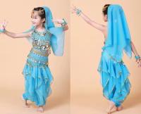 Ropa de danza India para niños y niñas, ropa para actuaciones de danza del vientre, ropa para bailar, traje de baile para branquias - details 6