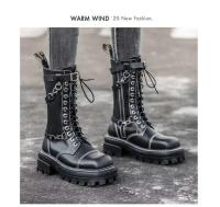 Trabajo impermeable senderismo combate cordones botas de tacón bajo, botines - details 7