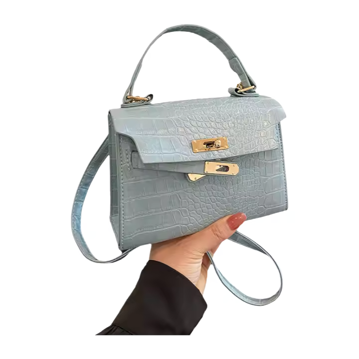 Bolso Cruzado de Alta Gama para Mujeres 2025 Patrón de Piedra Cruzado Versátil - 1