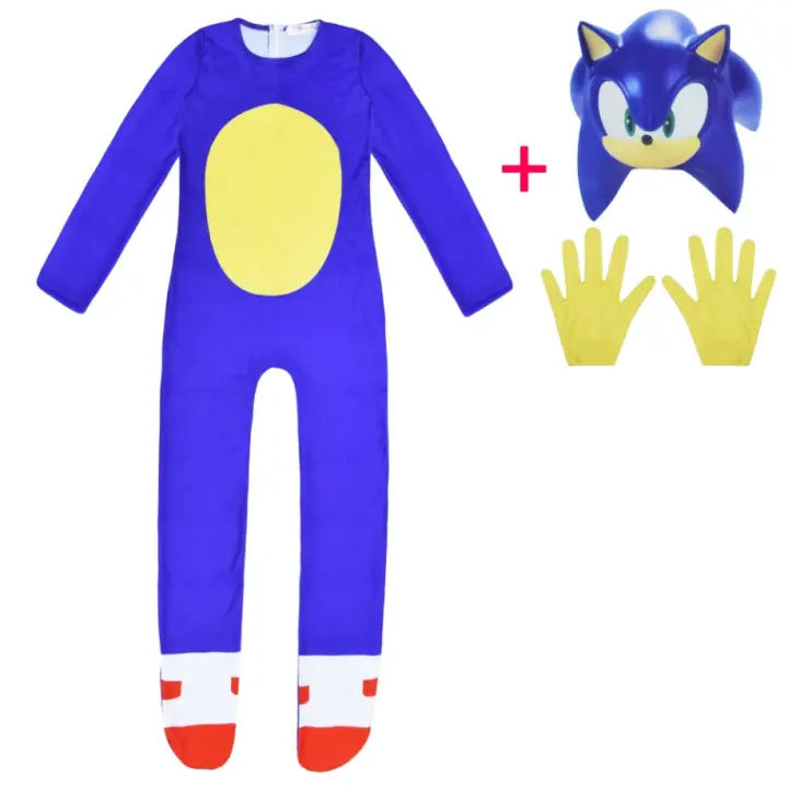 Disfraz de una pieza para fiesta de vacaciones de Sonic, disfraz de Cosplay de roles para niños, 2023 - 1