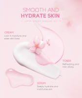 Conjunto de Cuidado de la Piel de Sakura LAIKOU Limpiador Facial, Crema de Ojos, Crema Facial, Sérum, Lótion, Toner para Hidratación y Iluminación - details 8