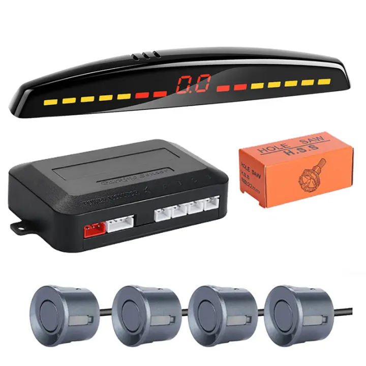 Risinglon-Sensor Parktronic para coche, Kit de Sensor de estacionamiento LED, pantalla de Radar, Monitor de respaldo, sistema Detector, 22mm - 1