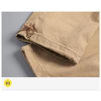 Pantalones casuales de trabajo para hombre con bolsillos multifuncionales, pecho de algodón sólido, estilo cargo recto para uso en exteriores y calle. - details 12