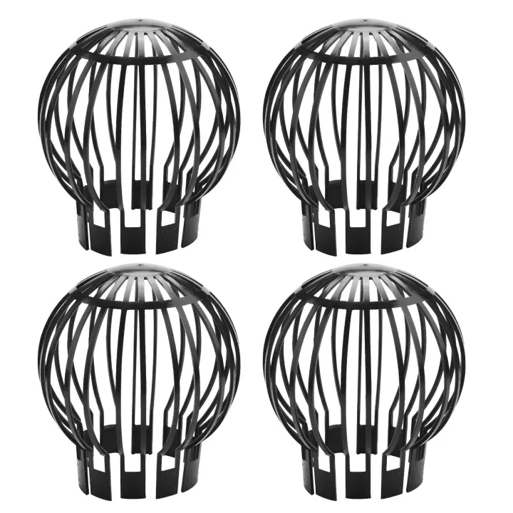 Protector de canalones de 4 piezas, filtro para evitar que los restos de hojas, ramas, musgo de techo obstruyan las tuberías - 1