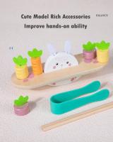 Juego de equilibrio de rábano Conejo, juguetes sensoriales para niños pequeños, bloque de equilibrio de peso - details 1