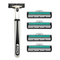 Maquinilla de afeitar de seguridad para hombres y mujeres, mango largo, doble capa, regalo para padre, marido, novio - details 4