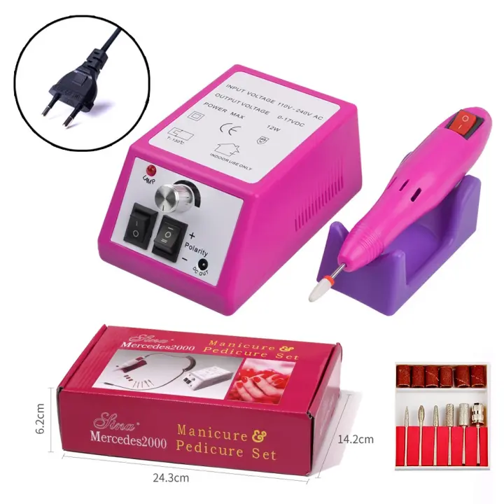 Taladro eléctrico para uñas, aparato para manicura, herramientas removedoras de esmalte de Gel, juego de manicura - 1