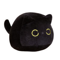 Peluche de gato negro, juguete de Animal de peluche suave, Huggable, adecuado para dormitorio, sala de estar, familia - details 0