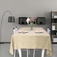 Mantel vintage de algodón caqui gris para cocina, granja, banquete de Navidad, cubierta de mesa de ración - details 11