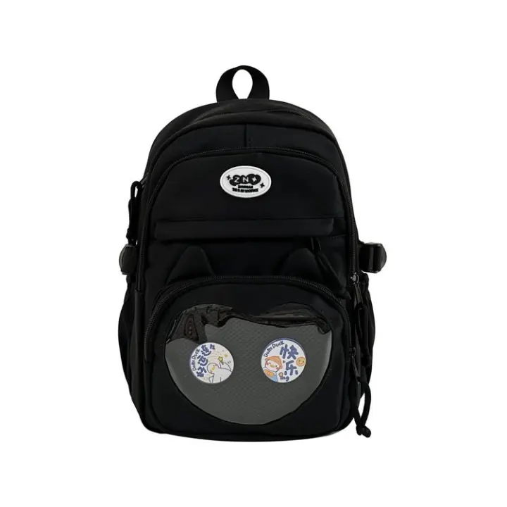 Mochila Escolar de Nylon Estudiantes de Secundaria y Preparatoria Gatos, Viajes, Lindo - 1
