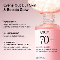 Anua Peach Tone 70 Niacinamide Serum 30ml Iluminador Hidratante para Rostro - details 2