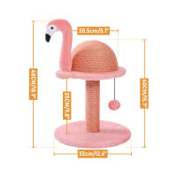 Árbol Rascador de Gato PAWZ Road 32x32x48CM Postes rascadores de flamenco creativos árbol de gato elegante pequeño tipo de animal para China - details 0