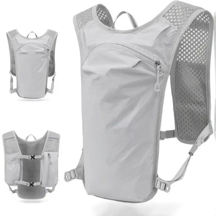Chaleco de hidratación transpirable, mochila para correr ultraligera impermeable, Material de nailon, mochila ajustable para agua, mochila para maratón - 1
