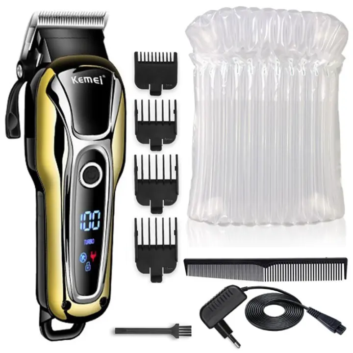 Keme-cortadora de pelo profesional de dos velocidades para hombre, máquina eléctrica de corte de pelo, de precisión, de Barbería para salón, 1990 - 1