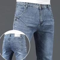 Jeans de Hielo de Moda para Hombres Pantalones de Denim Deslavados Retro con Estilo para Otoño - details 15