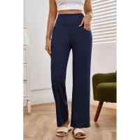 Pantalones de pierna ancha para mujer, cintura alta, lisos, rectos, tres nuevos en otoño, moda coreana, cómodos - details 28