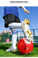 Zapatos de fútbol de la sociedad TF/FG para niños, botas de fútbol escolares, tacos, zapatillas de hierba, calzado deportivo de entrenamiento atlético al aire libre para niños y niñas - details 11