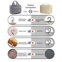 Neceser de viaje E74B para mujer, organizador grande de cosméticos y maquillaje con gancho para colgar, organizadores de almacenamiento - details 3