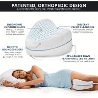 Almohada de espuma viscoelástica para rodillas, Soporte ergonómico para un sueño cómodo, Características especiales - details 5