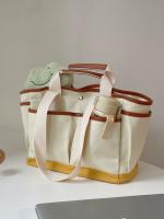 Bolsa de mamá de gran capacidad, versátil, bandolera para madre y bebé, bolsa de salida portátil de lona ligera, bolso de mano. - details 13