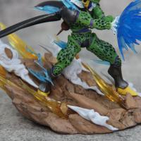 Figura de Son Goku, Kamehameha, Kakarotto Cell, Super Saiyan, modelo de decoración, estatua, muñeca, reg - details 12