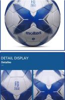 Balón de fútbol original Molten de PU estándar, cosido a mano, tamaño 5, diseñado para competición y entrenamiento, voleibol de playa para adultos, balones de fútbol para adultos, deportes de equipo - details 2