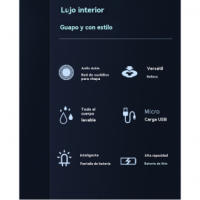 Afeitadora eléctrica de siete cuchillas con pantalla digital cortadora de pelo calvo recargable cinco en uno - details 3