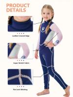 Trajes De Neopreno Completos Con Cremallera Trasera De 3 Mm Para niños y Niñas, Trajes De Baño Térmicos De Neopreno Para Buceo - details 10