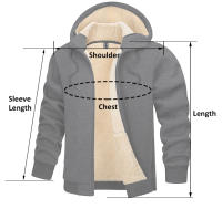 MAGCOMSEN-Sudadera con capucha y forro polar para hombre, abrigo de sherpa, chaqueta cálida a prueba de viento - details 2