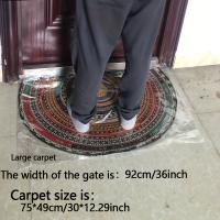 Alfombra Bohemia Semi-Redonda Pieza Única Antideslizante Ideal para Decoración del Hogar y Estilo de Granja Regalo Perfecto para Cocina o Habitación - details 1