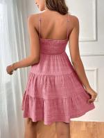 Mini vestido sin mangas combinado con chaleco tipo camiseta de verano para mujer, falda corta líquida para acampar - details 31