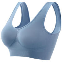 Women solid color fitness sports bra top gym yoga athletic tight workout soft brassiere padded - details 36