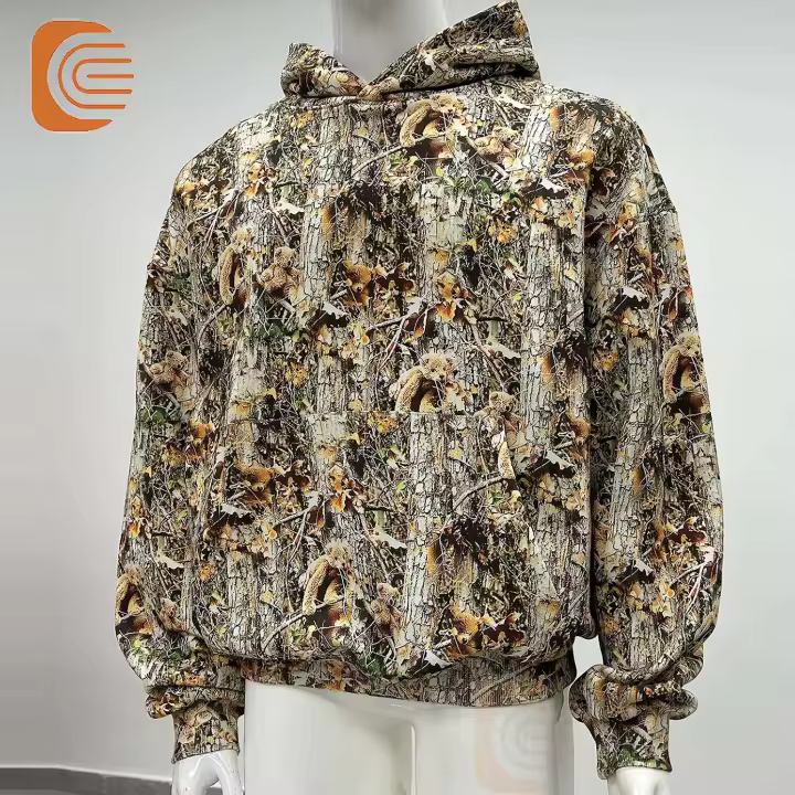 Sudadera con capucha de sublimación de comerciante de ropa completamente impresa cuadrada con hombros caídos de peso pesado Decheng - 1