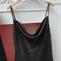Pijamas Para Mujer, Ropa De Dormir De Seda De Imitación Simple, Camisón Fino, Falda Con Tirantes De Seda De Hielo, Camisón, Conjunto De Dos Piezas - details 1