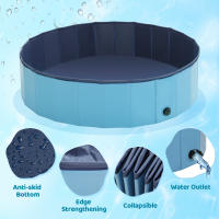 Piscina portátil para mascotas, perros, gatos y niños Piscina plegable para bañar perros, ideal para el verano - details 5