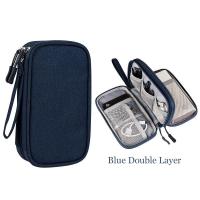 Bolsa de almacenamiento para dispositivos electrónicos, estuche organizador Digital para auriculares, tarjetas SD, unidades de cables USB, Kit de viaje, bolso de embrague - details 14