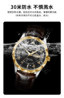 Reloj de hombre con cinturón nuevo suizo, reloj de cuarzo luminoso a prueba de agua - details 9