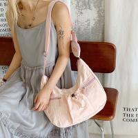 Bolso cruzado de estilo coreano, bolso plisado con cordón de gran capacidad, versátil, ligero con monedero - details 13