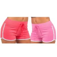 Pantalones cortos deportivos sexys estilo playero, pantalones cortos de retazos para vacaciones, pantalones cortos ajustados de cintura baja, pantalones de playa para mujer, ropa de calle de verano - details 6