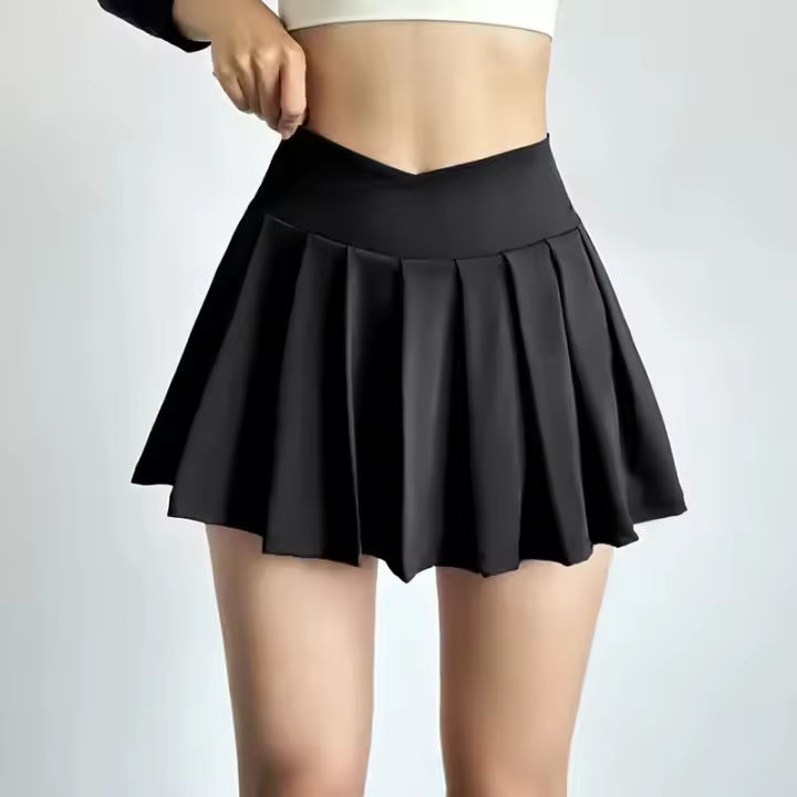 Falda deportiva Falda de yoga de verano para mujer Falda plisada para correr - 1