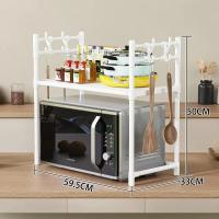 Estante de almacenamiento de cocina, estante para microondas multicapa, encimera de pie Simple, organizador para horno de condimentos, estante, accesorios de cocina - details 12