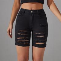 Pantalones vaqueros medianos pantalones cortos rasgados de moda de verano pantalones calientes - details 1