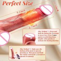 Leten-juguete consolador vibrador para pene con empuje y vibración, masturbador vaginal, penetración, juguetes sexuales anales para mujeres y hombres - details 3