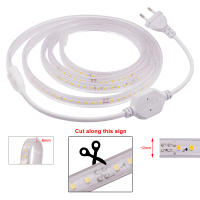 Tira de luces LED impermeable, 220V, 2835, alto brillo, 120led/m, Flexible, para cocina, jardín al aire libre, con enchufe de la UE - details 2