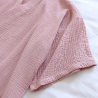 Conjunto de pijama de 2 piezas para pareja japonesa, hilo de algodón fino, pantalones cortos de manga corta, kimono para hombre y mujer, decoración del hogar - details 14